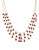 Anne Klein Multi-Row Contrast Stone Necklace - RED