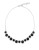 Nine West Faceted Stone Necklace - BLACK