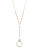 Betsey Johnson Fox Trot Fox and Pave Looking Glass Y-Shaped Necklace - CRYSTAL