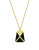 Vince Camuto Inlaid Leather Pendant - GOLD