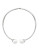 Vince Camuto Faux Pearl Hinged Collar Necklace - SILVER