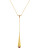 Louise Et Cie Indian Summer Collection Drop Pendant Y Necklace - GOLD