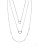 Bcbgeneration Pave Layered Trio Necklace - SILVER