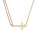 Alex And Ani Cross Pull Chain Necklace - GOLD