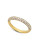 Crislu Pave Gold Plated Cubic Zirconia Ring - GOLD - 7