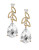 Nadri Botanical Drop Earrings - GOLD