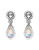 Swarovski Crystal Bead Earrings - SILVER