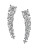 Nadri Sparkling Horned Earrings - SILVER