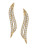 Nadri Pave Filigree Stud Earrings - GOLD