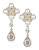 Mmcrystal Pearl and Crystal Drop Earrings - PEARL - 1