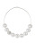 Kenneth Jay Lane Faux Pearl and Pave Wire Necklace - SILVER