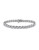 Concerto Round-Cut Diamond Sterling Silver Filigree Tennis Bracelet - DIAMOND