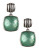 Fine Jewellery Green Quartz and Mother of Pearl Doublet Sterling Silver Drop Earrings - GREEN