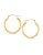 Fine Jewellery 14K Twisted Round Tube Hoop - YELLOW GOLD