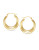 Fine Jewellery 14K Polished Round Concaved Hoop - YELLOW GOLD