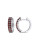 Concerto Garnet and Sterling Silver Hoop Earrings - GARNET