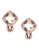 Effy 14K Rose Gold Diamond and Multicolor Earrings - PINK