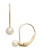 Fine Jewellery Girls 14K Lever Back Pearl Earrings - WHITE