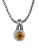 Effy Sterling Silver and 18k Gold Citrine and Diamond Pendant - CITRINE