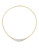 Fine Jewellery Two-Tone 14K Gold Border Necklace - CUBIC ZIRCONIA