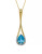 Town & Country Teardrop Topaz Necklace - BLUE TOPAZ