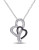 Concerto Diamond Two-Tone Interlocking Hearts Necklace - DIAMOND