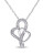 Concerto Diamond Interlocking Hearts Necklace - DIAMOND