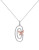 Concerto Sterling Silver with 0.1 TCW Diamond and White Topaz Butterfly Necklace - TOPAZ