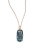 Effy 14K Rose Gold Blue Topaz and Diamond Pendant - BLUE TOPAZ