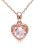 Concerto 1.1 TCW Morganite Heart Pendant Necklace - PINK