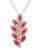 Effy 14K Rose Gold 0.56ct Diamond &1.37ct Natural Ruby Pendant - RUBY