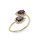 Effy 14K Yellow Gold 0.24Ct. Diamond and 0.60ct. Amethyst Ring - PURPLE - 7