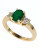 Effy 14K Yellow Gold Diamond and Emerald Ring - EMERALD