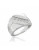 Fine Jewellery Sterling Silver Diagonal Diamonds Ring - DIAMOND - 10