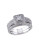 Concerto .5 CT Princess and Round Diamonds TW 14k White Gold Bridal Set Ring - DIAMOND - 8