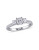 Concerto 1 CT Radiant and Round Diamonds TW 14k White Gold Fashion Ring - DIAMOND - 5