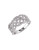 Concerto Interwoven Pave Diamond Sterling Silver Ring - DIAMOND - 7