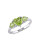 Concerto 0.02TCW Diamond Accent Peridot Heart Ring - PERIDOT - 6