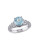 Concerto 2.33TCW Blue Topaz and Diamond Accent Cocktail Ring - TOPAZ - 9