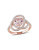 Concerto Sapphire Morganite Infinity Ring - PINK - 6