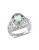 Concerto 4.33TCW Green Amethyst Sterling Silver Cocktail Ring - AMETHYST - 7