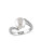 Concerto White Pearl 0.06 tcw Diamond and Sterling Silver Ring - WHITE - 9