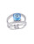 Concerto 2.45 CT Blue Topaz and Diamond Accent Sterling Silver Ring - TOPAZ - 7