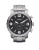 Fossil Men's Nate Black Dial Silver Watch - SILVER