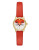 Kate Spade New York Tiny Metro Leather Analog Watch - RED