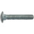 3/8x6 GR2 Carriage Bolt HDG