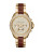 Michael Kors Wren Pave Stainless Steel Chronograph Watch - GOLD BROWN