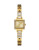 Guess Goldtone Stainless Steel Square Case Pave Crystal Bracelet Watch - GOLD