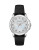 Bulova Diamond Collection Leather Strap Watch - SILVER