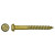 8x3/4 Rd Hd Socket Brass Wood Screw